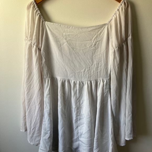 Cider Flowy Flounce Sleeve Corset Mini Dress - Picture 3 of 4